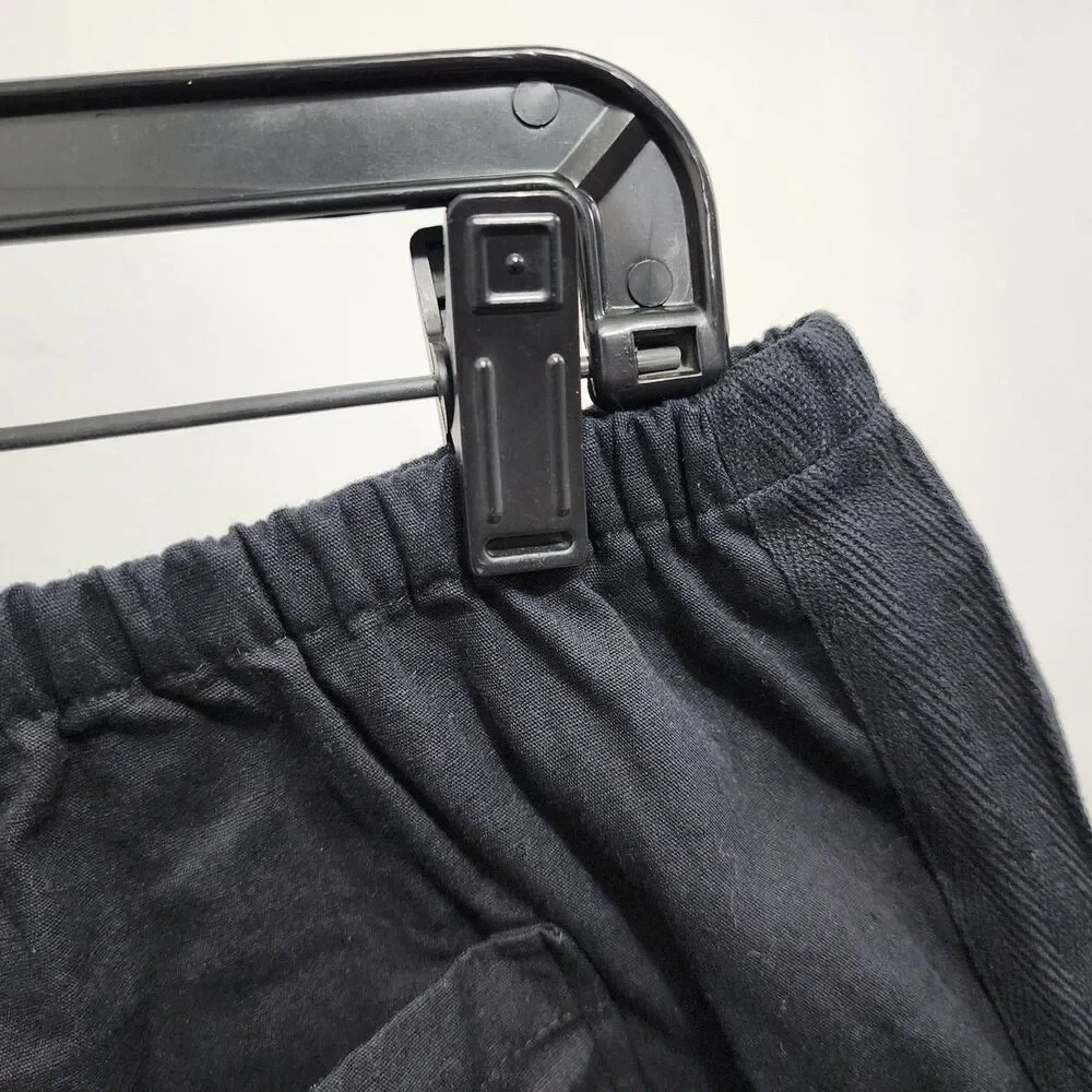 NEW By Anthropologie Women's Black Linen Tap Shorts Pull-on Resort Travel Size M - Picture 7 of 16